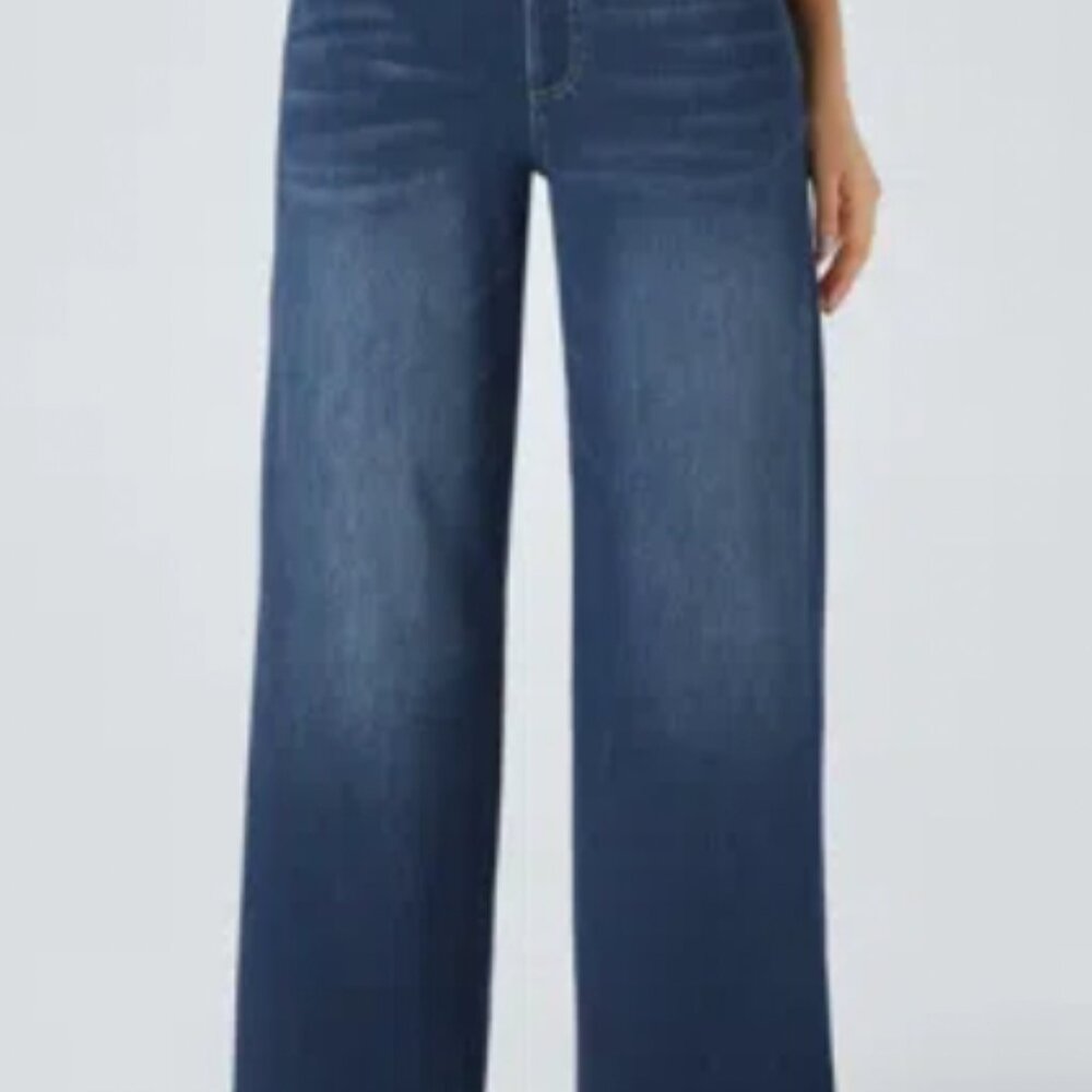 Halara Flex High Waisted Multiple Pockets Wide Leg Jeans New With Tags Petite L